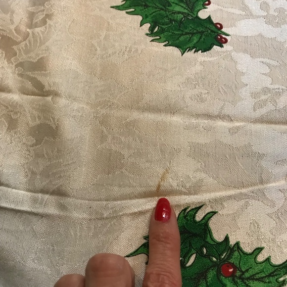 Vintage Spode Christmas Tree Rectangular Table Cloth 60x84" - Picture 9 of 9